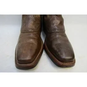 Ariat Mens Size 9 EE Brown Leather Buckaroo Stockman Cowboy Western Boots Ariat | Shoes | Ariat Mens Size 9 Ee Brown Leather Buckaroo  main image 2